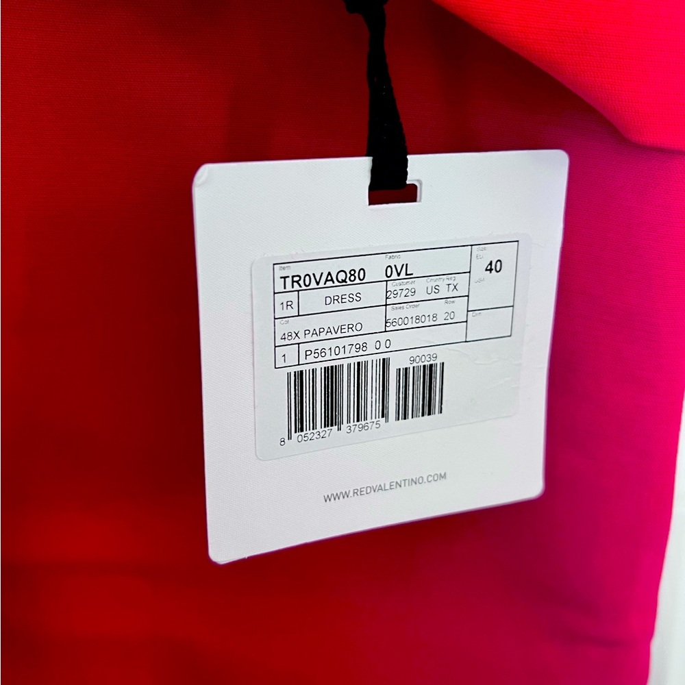 RED VALENTINO Wrap-effect Bow knotted Mini Dress, Size IT 40 - Picture 5 of 10